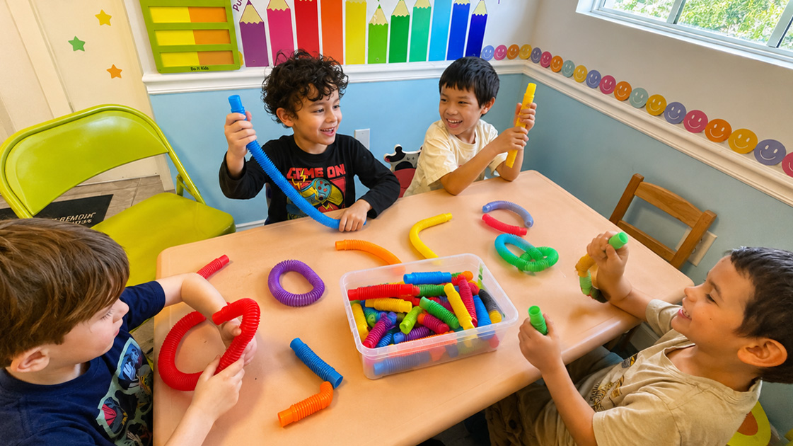 Children participating in structured learning and school readiness activities